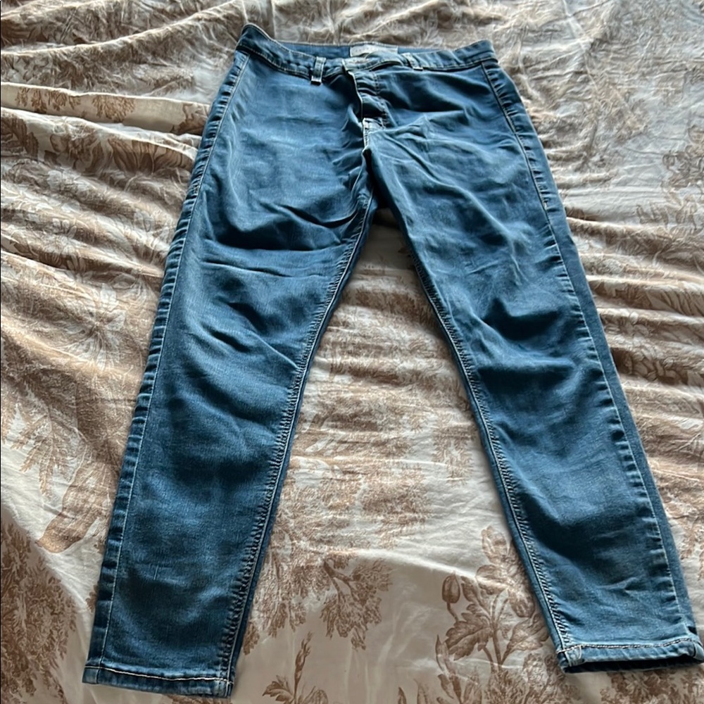Women petite Blue Jeans Top Shop